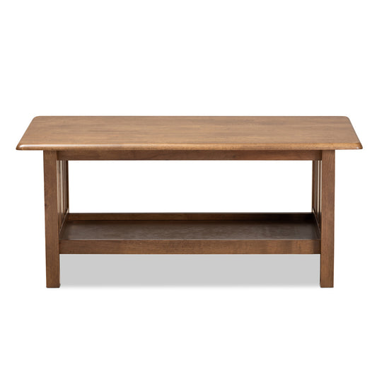 Baxton Studio - Rylie Coffee Table in Brown - SW135-Walnut-M17-CT view 2