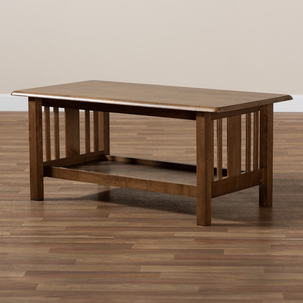 Baxton Studio - Rylie Coffee Table in Brown - SW135-Walnut-M17-CT view 7