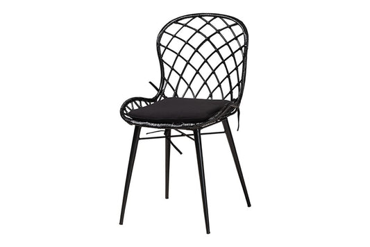 Baxton Studio - Sabelle Dining Set - KYG002C-Black-5PC Dining Set view 2