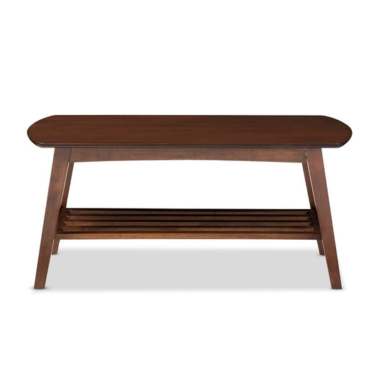 Baxton Studio - Sacramento Coffee Table in "Walnut" Dark Brown - RT295A-OCC view 2