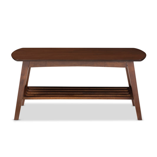 Baxton Studio - Sacramento Coffee Table in "Walnut" Dark Brown - RT295A-OCC view 2