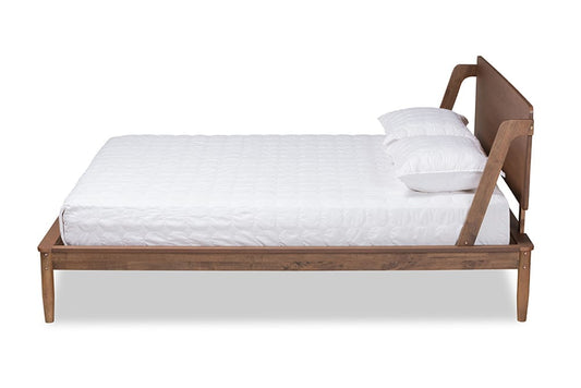 Baxton Studio - Sadler King Size Bed - MG0047-9-Ash Walnut-King view 2