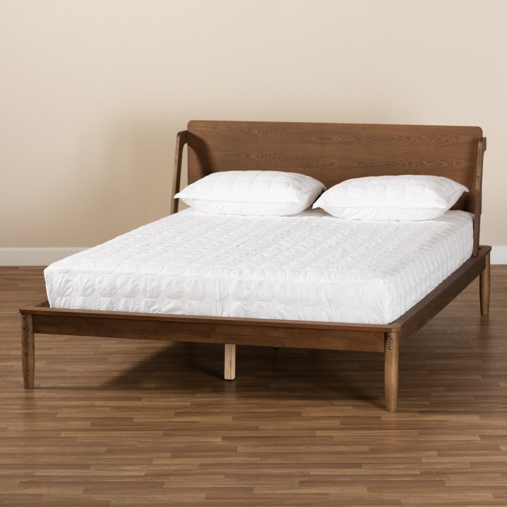 Baxton Studio - Sadler Queen Size Bed in Ash walnut - MG0047-9-Ash Walnut-Queen view 7