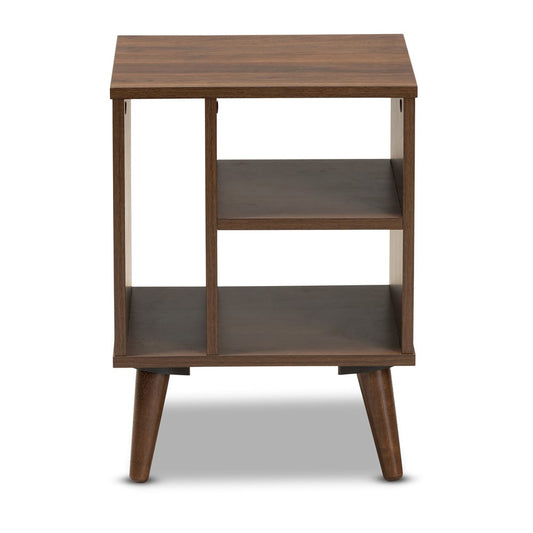 Baxton Studio - Sami End Table in Walnut - ET8001-Columbia Walnut-ET view 2