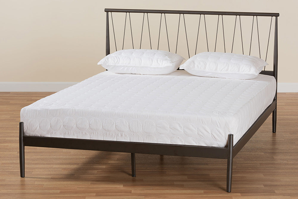 Baxton Studio - Samir Full Size Bed - TS-Lidia-Black-Full view 8