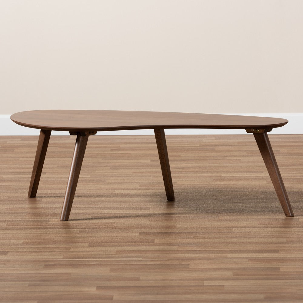 Baxton Studio - Scarlette Coffee Table in Walnut - Scarlette-Walnut-CT view 7