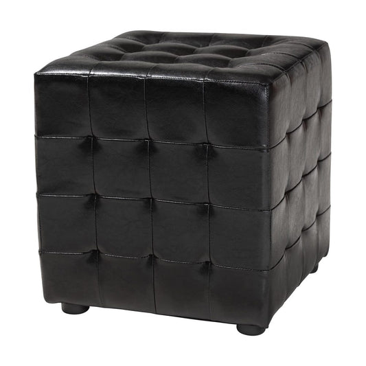 Baxton Studio - Siskal Set of 2 Ottomans in Black - BH-5589-BLACK-OTTO view 2
