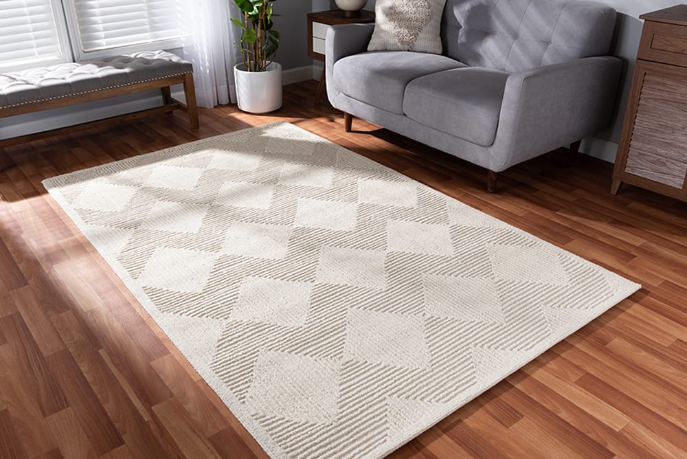 Baxton Studio - Sovanna Rug - Sovanna-Ivory-Rug view 3
