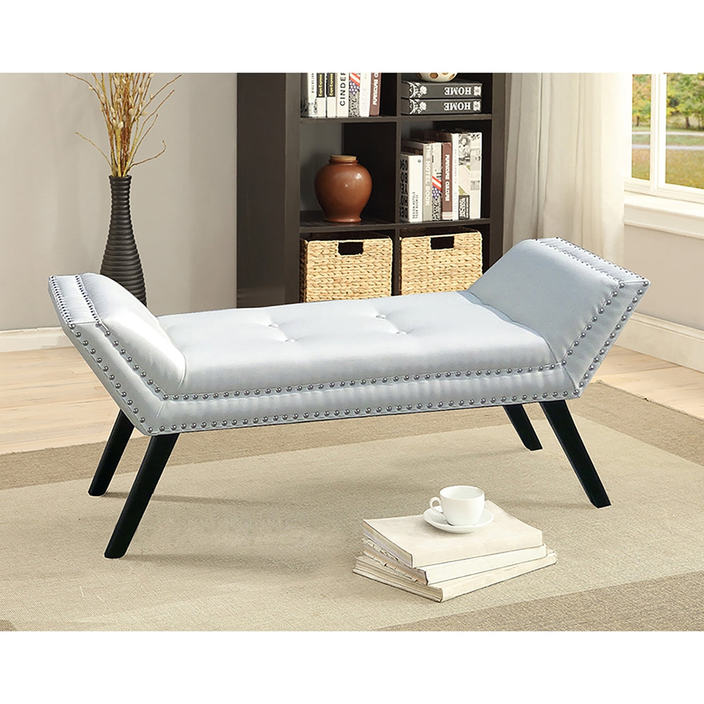 Baxton Studio - Tamblin Bench in White - WS-22592-Matt White view 5