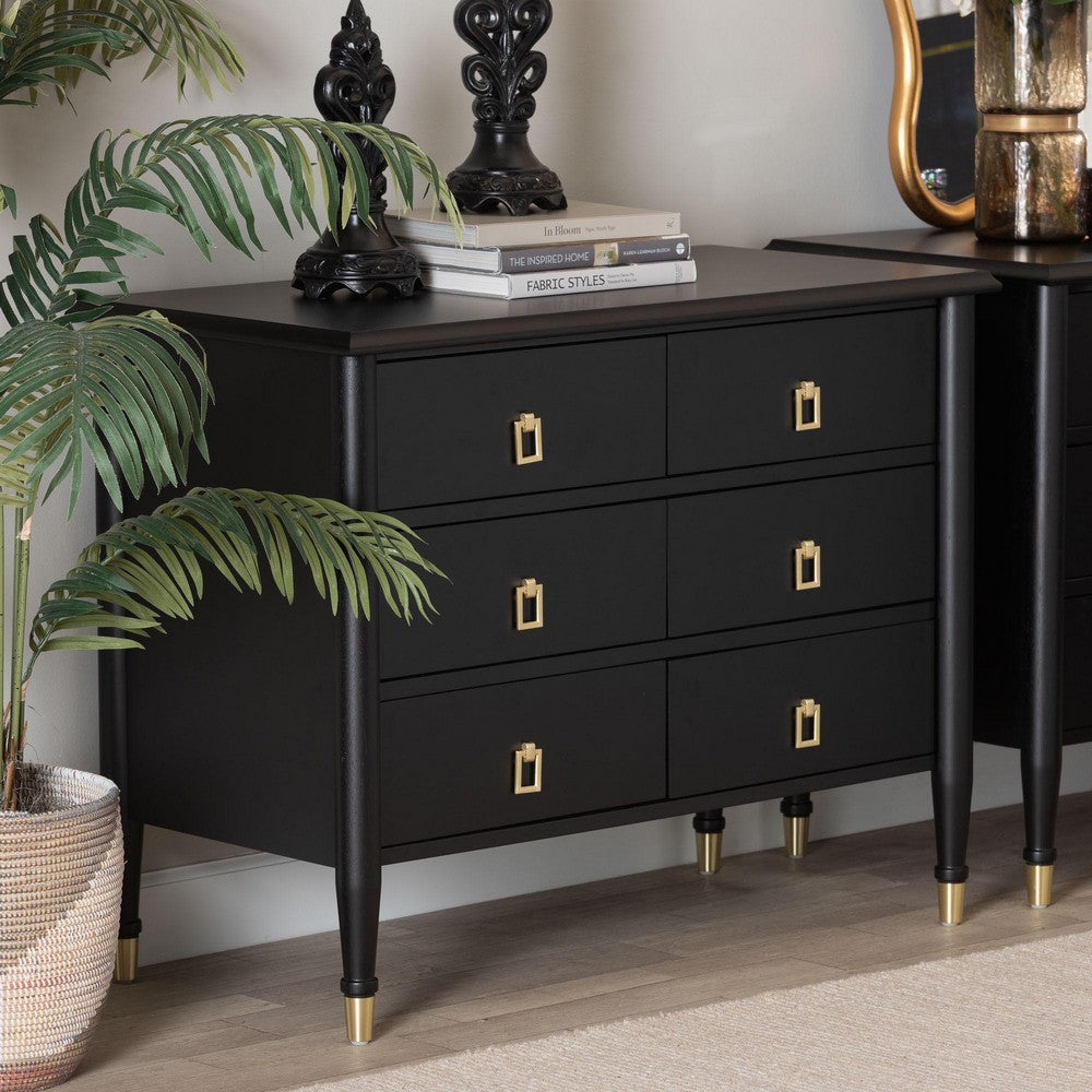 Baxton Studio - Tamra Chest in Black - SW8000-90CH6D-Black-Chest view 8