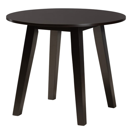 Baxton Studio - Thea Dining Set in Beige/Dark Brown - Thea-Sand/Dark Brown-5PC Dining Set view 2