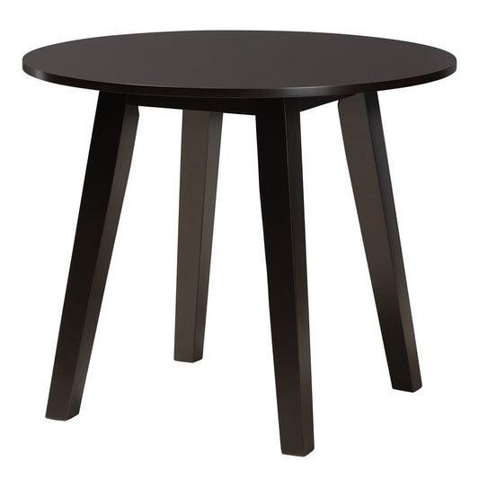 Baxton Studio - Thea Dining Set in Beige/Dark Brown - Thea-Sand/Dark Brown-5PC Dining Set view 2
