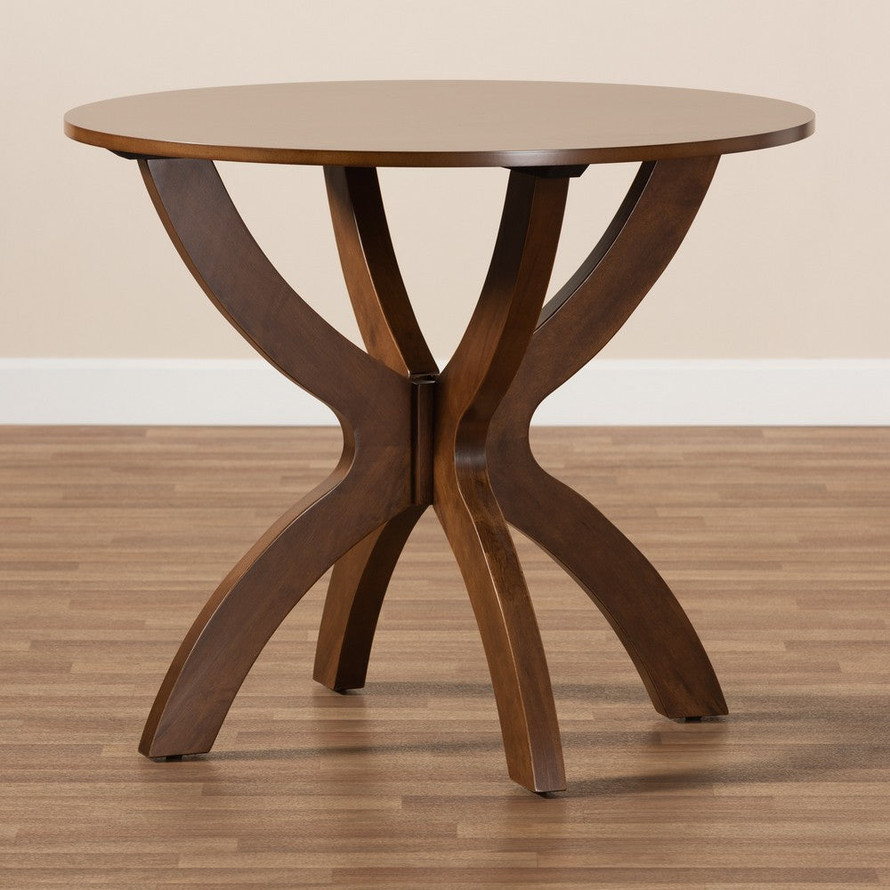 Baxton Studio - Tilde Dining Table in Walnut - RH7232T-Walnut-35-IN-DT view 6