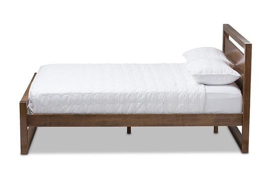 Baxton Studio - ToriNo King Size Bed - SW8068-Walnut-M17-King view 2