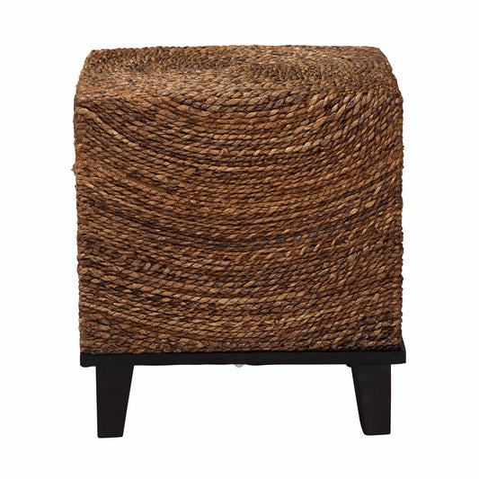 Baxton Studio - Verino End Table in Natural Seagrass/Espresso Brown - Verino-Seagrass-ET view 2