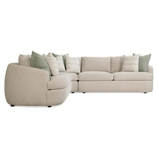 Bernhardt - Jules 3 Piece Fabric Sectional in Beige - K2082 veiw 2
