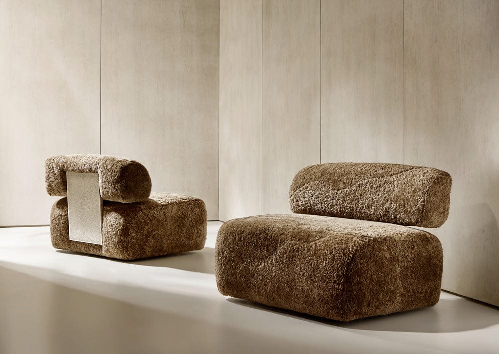 Bernhardt - Paley Shearling Swivel Chair in Brown - N153SO view 9