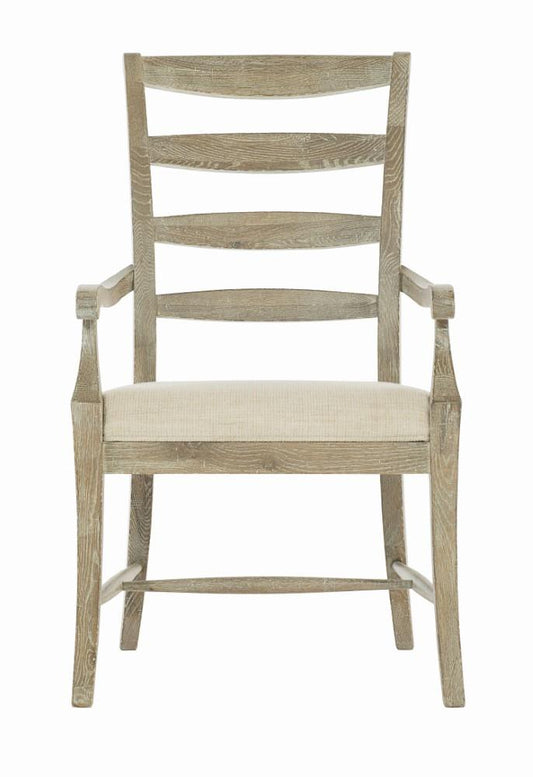 Bernhardt - Rustic Patina Ladderback Arm Chair in Sand Finish - 387556_CLOSEOUT veiw 2