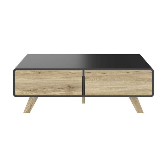 Bestar - Alhena 48W Coffee Table in Uv Black &Amp; Sandy Brown Oak - 119161-000133 veiw 2