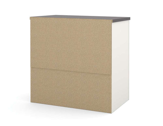 Bestar - Connexion 31W 30 Lateral File Cabinet in Slate & Sandstone - 93631-1159 veiw 2