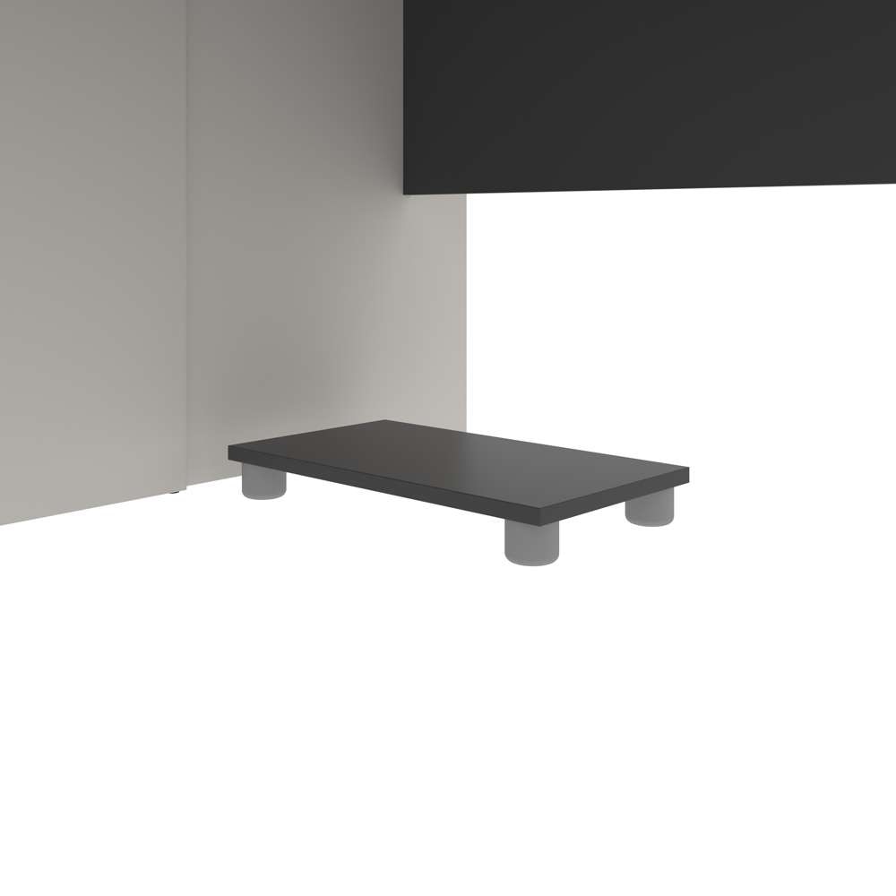 Bestar - Connexion 72W U-Shaped Executive Desk with Pedestal and Hutch in Slate & Sandstone - 93879-59 veiw 11