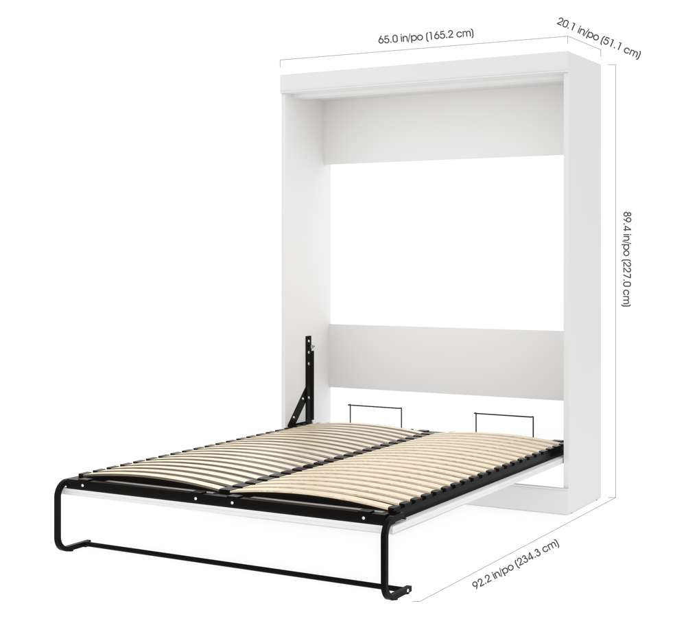 Bestar - Edge 65W Queen Murphy Bed in White - 70184-17 veiw 6