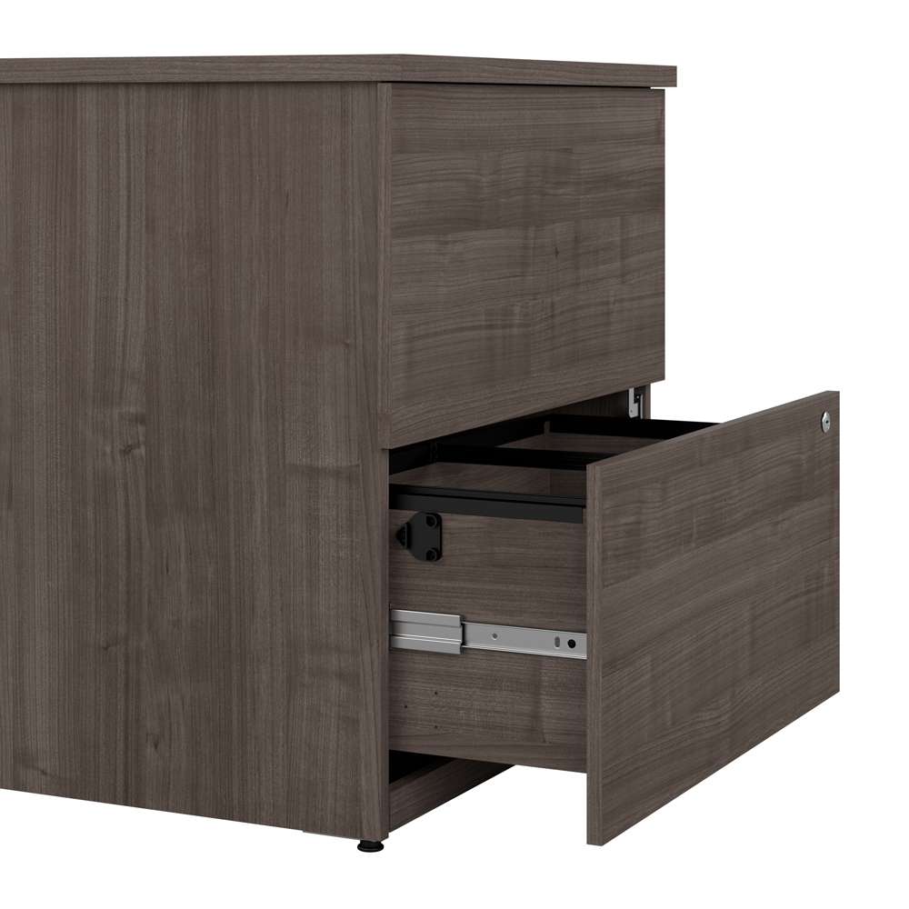Bestar - Logan 28W 2 Drawer Lateral File Cabinet in Medium Gray Maple - 146600-000141 veiw 11