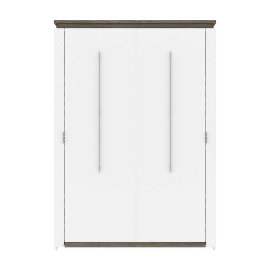 Bestar - Orion 59W Full Murphy Bed in White & Walnut Grey - 116183-000017 veiw 2