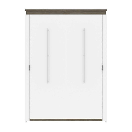 Bestar - Orion 65W Queen Murphy Bed in White & Walnut Grey - 116184-000017 veiw 2