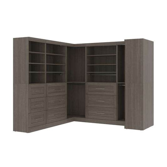 Bestar - Pur 161W Walk-In Closet Organizer Set in Bark Grey - 26858-47 veiw 2
