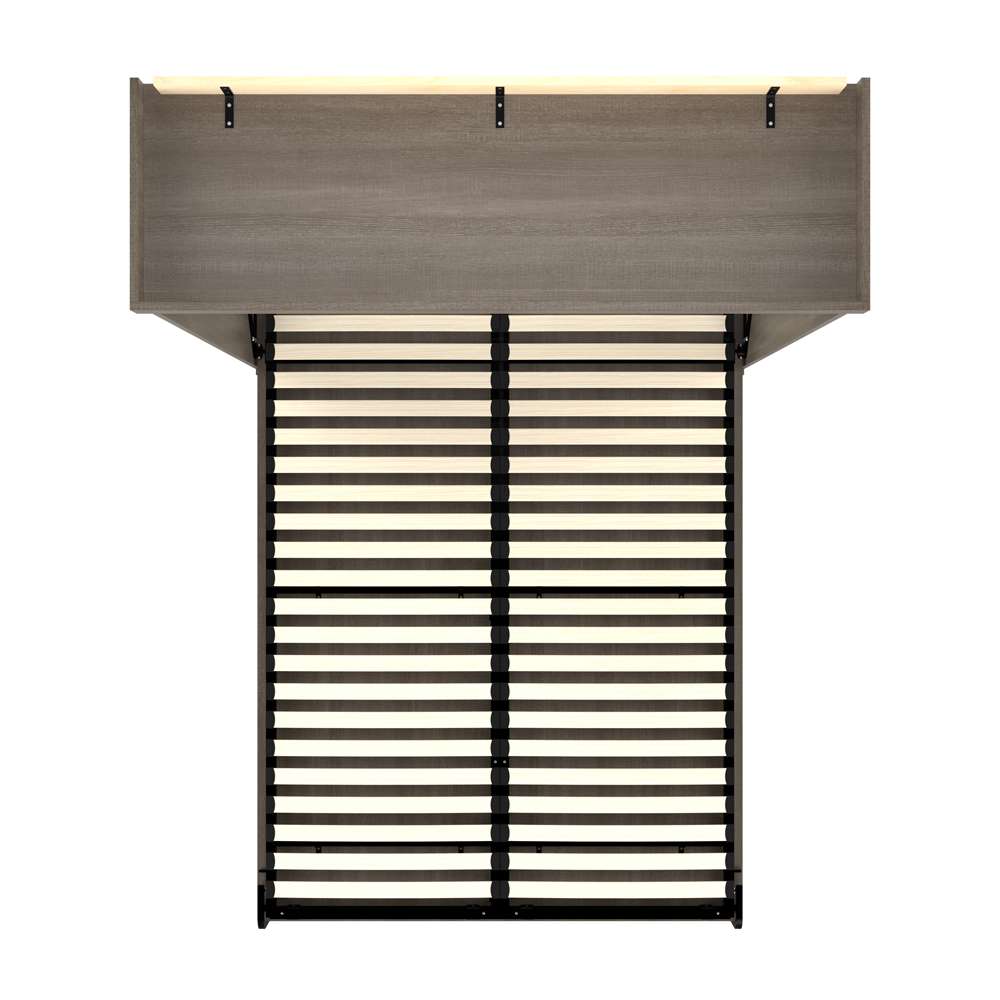 Bestar - Pur 65W Queen Murphy Bed in Bark Grey - 26184-47 veiw 11