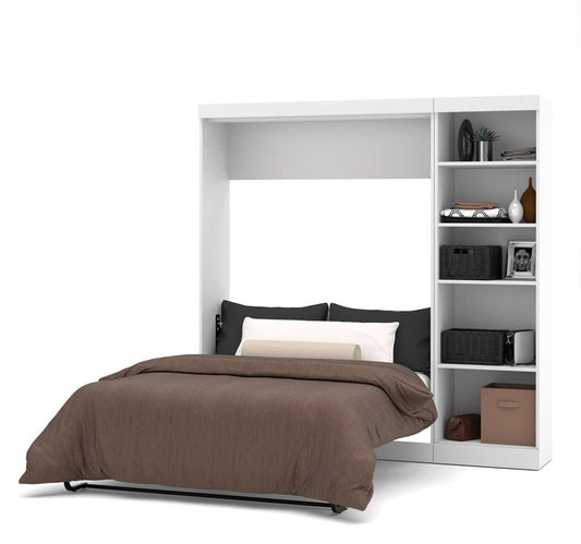 Bestar - Pur Full Murphy Bed with Storage Unit (84W) in White - 26898-17 veiw 2