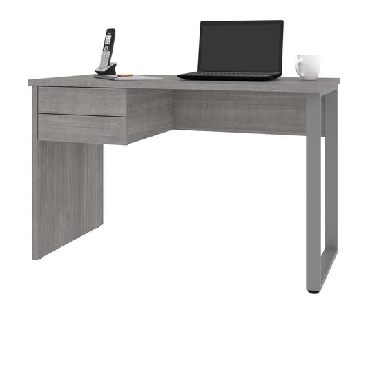 Bestar - Solay 48W Small Table Desk with U-Shaped Metal Leg in Platinum Gray - 29400-000071 veiw 2