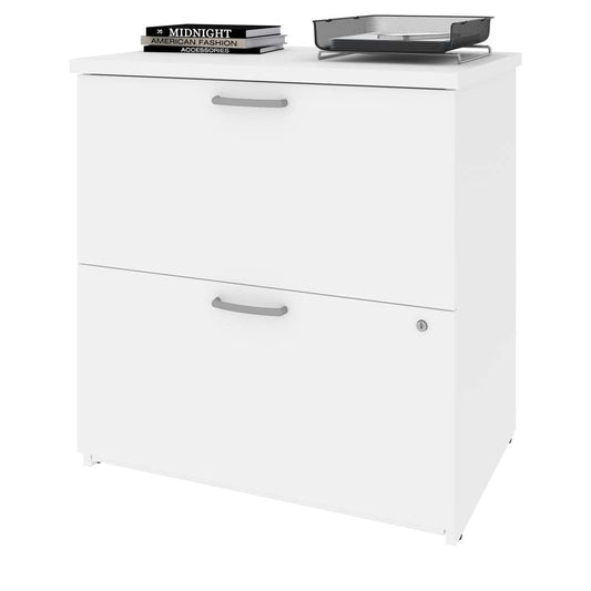 Bestar - Universel 29W Lateral File Cabinet in White - 46630-1117 veiw 2