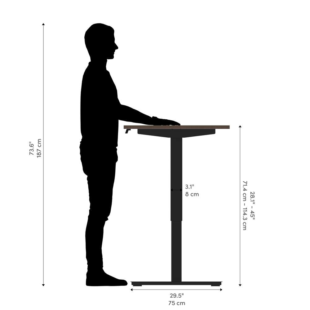 Bestar - Universel 30in X 60in Standing Desk in Antigua - 65867-52 veiw 11