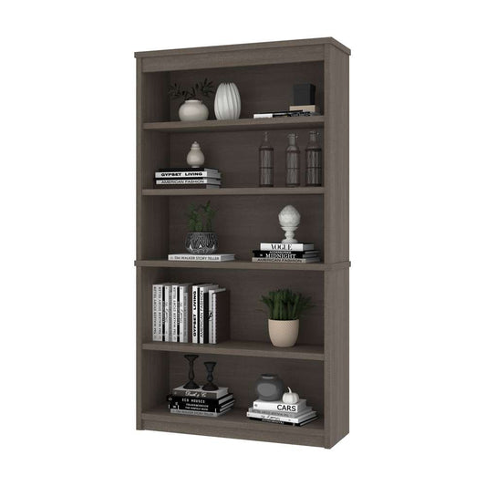 Bestar - Universel 36W Bookcase in Bark Grey - 44700-47 veiw 2