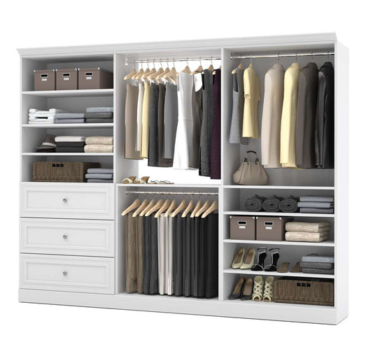 Bestar - Versatile 108in Closet Organizer in White - 40852-17 veiw 2