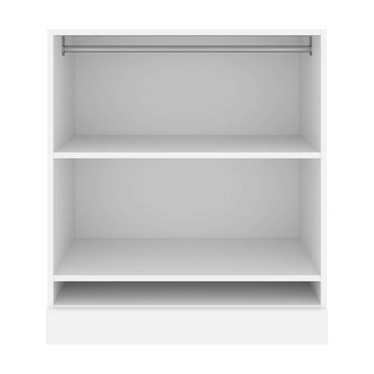 Bestar - Versatile 36W Low Shelving Unit with Rod in White - 40166-1117 veiw 2