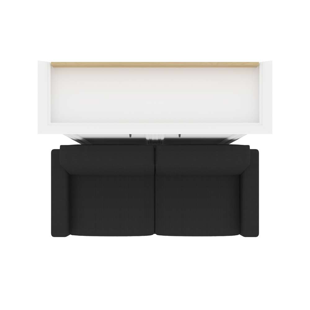 Bestar - Versatile Full Murphy Bed with Sofa (73W) in White - 40720-000017 veiw 11