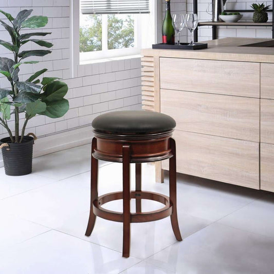 Boraam - 24in Magellan Swivel Stool in Brandy - 43024 veiw 2