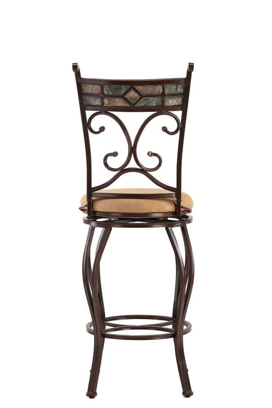 Boraam - 29in Beau Swivel Stool in Black and Gold - 80516 veiw 2
