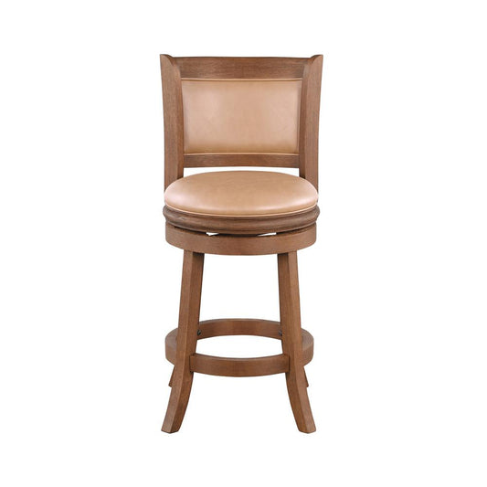 Boraam - Augusta Swivel Counter Stool - Chestnut Wire-Brush - 52824 veiw 2