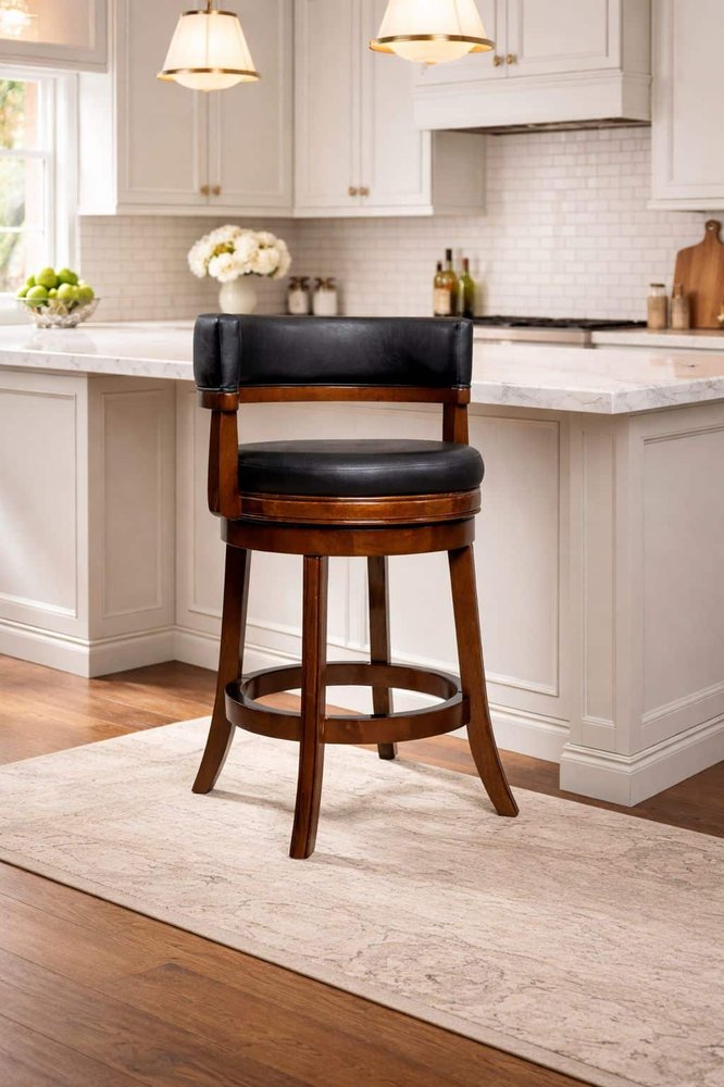 Boraam - Balen Swivel Counter Stool - Cappuccino Finish - 91324 view 8