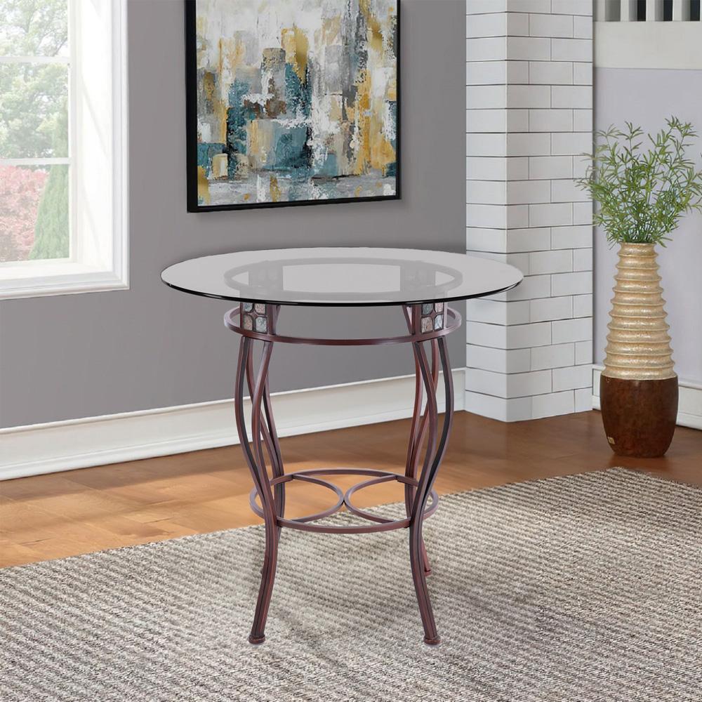 Boraam - Beau 42in Height Pub Table - Brown - 70516 veiw 10