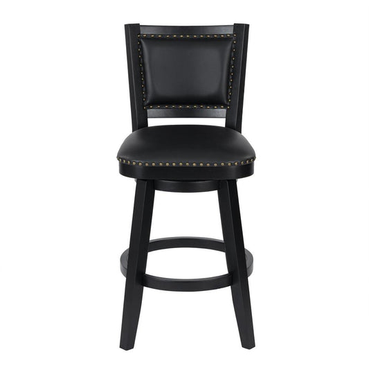 Boraam - Broadmoor Bar Height Swivel Stool - Black - 52929 veiw 2