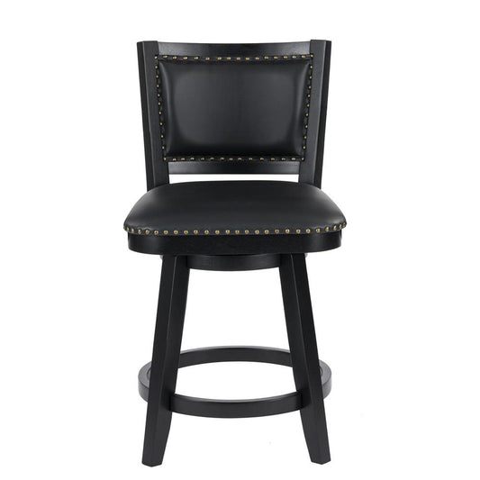 Boraam - Broadmoor Counter Height Swivel Stool - Black - 52924 veiw 2