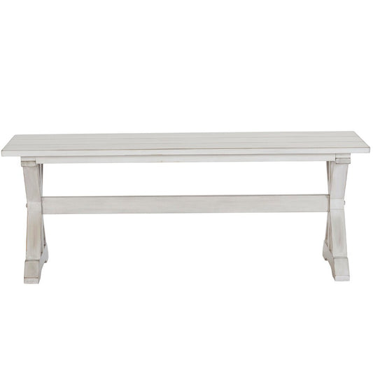 Boraam - Jamestown Dining Bench - Antique White - 77404 veiw 2