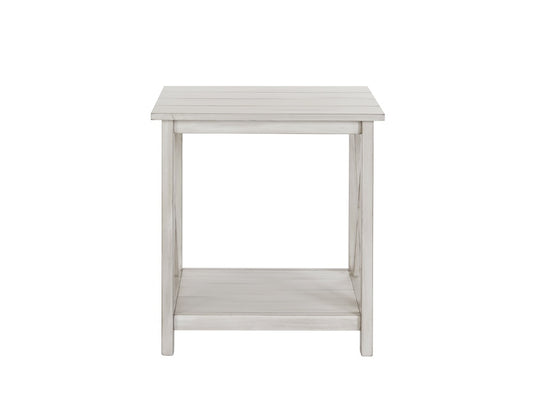 Boraam - Jamestown End Table - Antique White - 77410 veiw 2