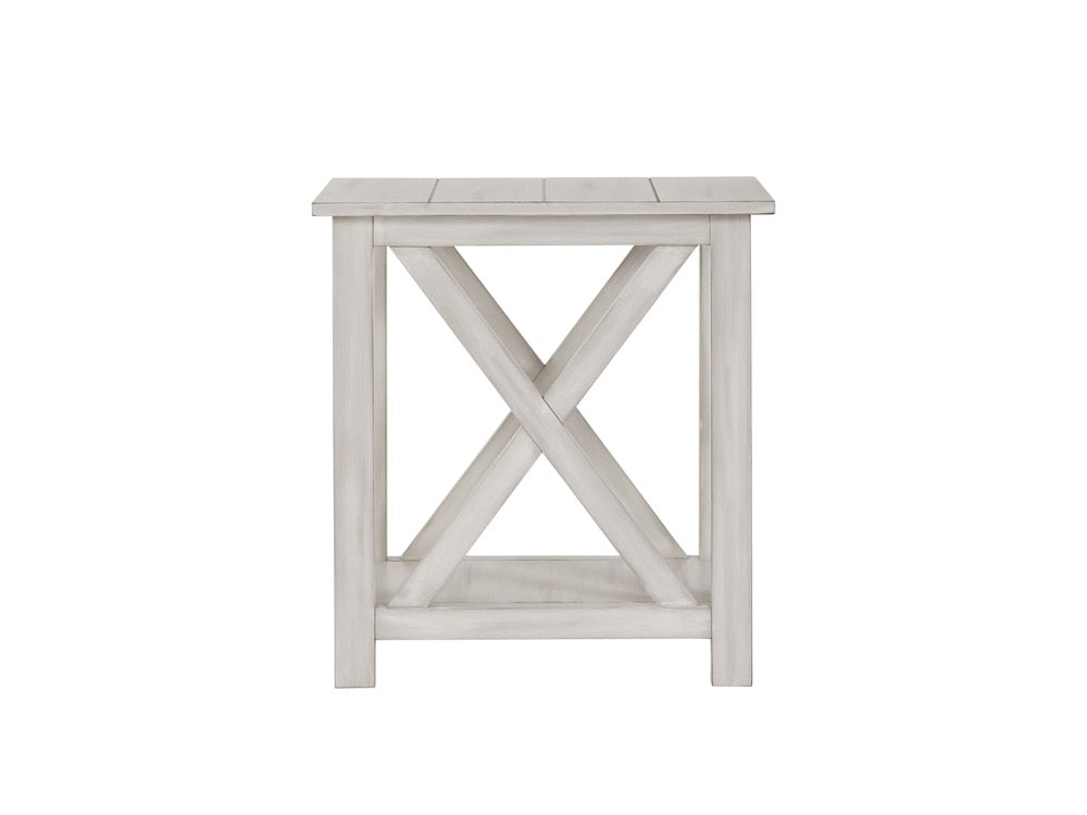 Boraam - Jamestown End Table - Antique White - 77410 veiw 5