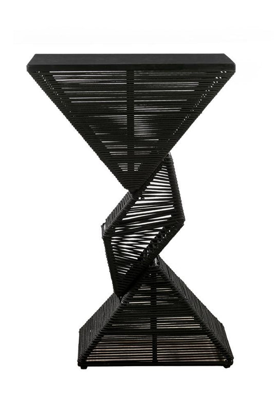 Boraam - Lorenzo Rope Geometric Pub Table - Black - 76156 veiw 2